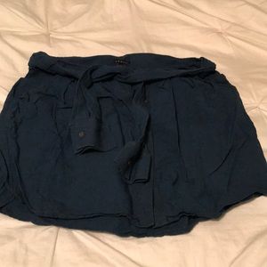 Theory “men’s dress shirt” skirt